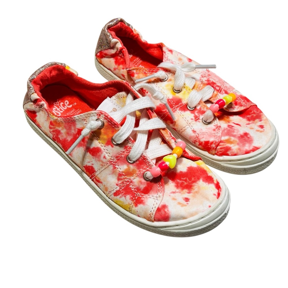 Justice Red and Yellow Kids Sneakers‎